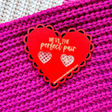 Valentine's- Checkered Heart Studs