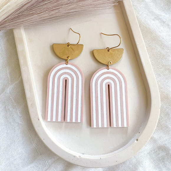 Everyday Julie Earrings- Blush