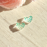 Valentine's- Leopard Heart Studs