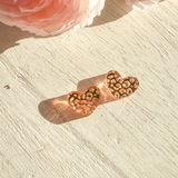 Valentine's- Leopard Heart Studs