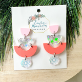 Holiday '22- Snowflake Clementine Earrings