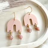 Everyday Gracie Earrings- Blush & Sunstone