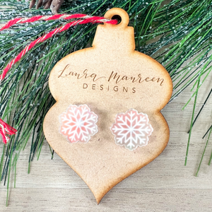 Holiday '22- Snowflake Stud Earrings