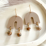 Everyday Gracie Earrings- Camel & Jasper