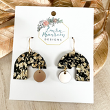 Glitter Party Etta Earrings- Black