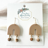 Everyday Gracie Earrings- Camel & Jasper