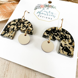 Glitter Party Etta Earrings- Black