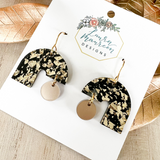 Glitter Party Etta Earrings- Black